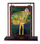 Meyda Tiffany - 68353 - Mini Tabletop Window - Tiffany Pond Lily - RustWrought Iron