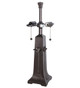 Meyda Tiffany - 77673 - Two Light Lamp Base - Ginkgo - Mahogany Bronze