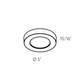 Prime One Light Flush Mount (FMP05-CC-CR-WH)