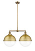 Innovations - 209-BB-HFS-122-BB-LED - LED Island Pendant - Franklin Restoration - Brushed Brass