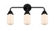 Innovations - 288-3W-BK-G311 - Three Light Bath Vanity - Nouveau 2 - Matte Black