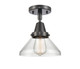 Innovations - 447-1C-BK-G4472 - One Light Flush Mount - Caden - Matte Black
