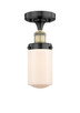 Innovations - 616-1F-BAB-G311 - One Light Semi-Flush Mount - Edison - Black Antique Brass