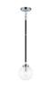 Matteo Lighting - C58201CHCL - One Light Pendant - Particles - Black & Chrome