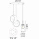Delcia LED Pendant (C60603BKSM)