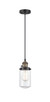 Innovations - 201CSW-BAB-G312-LED - LED Mini Pendant - Franklin Restoration - Black Antique Brass