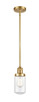 Innovations - 201S-SG-G312-LED - LED Mini Pendant - Franklin Restoration - Satin Gold