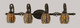 Toltec Lighting - 164-DG-9871 - Four Light Bath Bar - Elegant - Dark Granite