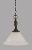 Toltec Lighting - 82-DG-5731 - One Light Pendant - Elegant - Dark Granite
