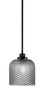 Toltec Lighting - 2601-MB-4912 - One Light Mini Pendant - Odyssey - Matte Black