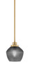 Toltec Lighting - 2601-NAB-4622 - One Light Mini Pendant - Odyssey - New Age Brass