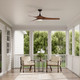 Hammerlin 60" Ceiling Fan (1113LED-MBK-WT)