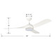 Hammerlin 60" Ceiling Fan (1113LED-MWW-MWW)