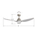 Karrston 54" Ceiling Fan (1120LED-BN-GR)