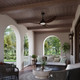 Karrston 54" Ceiling Fan (1120LED-MBK-WT)