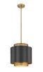 Harlech One Light Pendant (739P12-BRZ-RB)