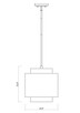 Harlech One Light Pendant (739P12-BRZ-RB)