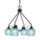 Toltec Lighting - 2604-MB-4605 - Four Light Chandelier - Odyssey - Matte Black