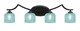 Toltec Lighting - 554-MB-4615 - Four Light Bath Bar - Zilo - Matte Black