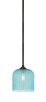 Toltec Lighting - 560-DG-4915 - One Light Mini Pendant - Zilo - Dark Granite