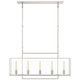 Visual Comfort Signature - S 5194PN-CG - LED Linear Lantern - Halle - Polished Nickel