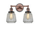 Innovations - 208BP-ACBK-G142 - Two Light Bath Vanity - Franklin Restoration - Antique Copper