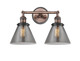 Innovations - 208BP-ACBK-G43 - Two Light Bath Vanity - Franklin Restoration - Antique Copper