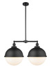 Innovations - 209-BK-HFS-121-BK-LED - LED Island Pendant - Franklin Restoration - Matte Black