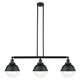 Innovations - 213-BK-HFS-84-BK-LED - LED Island Pendant - Franklin Restoration - Matte Black