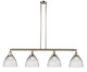 Innovations - 214-PN-G222 - Four Light Island Pendant - Franklin Restoration - Polished Nickel