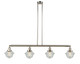 Innovations - 214-PN-G534 - Four Light Island Pendant - Franklin Restoration - Polished Nickel