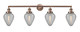 Innovations - 215-AC-G165 - Four Light Bath Vanity - Franklin Restoration - Antique Copper