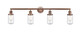 Innovations - 215-AC-G314 - Four Light Bath Vanity - Franklin Restoration - Antique Copper