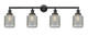 Innovations - 215-BK-G262 - Four Light Bath Vanity - Franklin Restoration - Matte Black