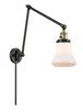 Innovations - 238-BAB-G191 - LED Swing Arm Lamp - Franklin Restoration - Black Antique Brass