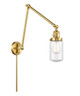 Innovations - 238-SG-G314 - One Light Swing Arm Lamp - Franklin Restoration - Satin Gold