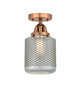 Innovations - 288-1C-AC-G262 - One Light Semi-Flush Mount - Nouveau 2 - Antique Copper