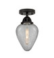 Innovations - 288-1C-BK-G165-LED - LED Semi-Flush Mount - Nouveau 2 - Matte Black
