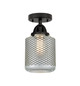 Innovations - 288-1C-BK-G262 - One Light Semi-Flush Mount - Nouveau 2 - Matte Black