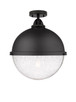 Innovations - 288-1C-BK-HFS-124-BK-LED - LED Semi-Flush Mount - Nouveau 2 - Matte Black