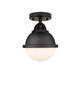 Innovations - 288-1C-BK-HFS-61-BK - One Light Semi-Flush Mount - Nouveau 2 - Matte Black