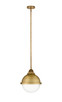 Innovations - 288-1S-BB-HFS-82-BB-LED - LED Mini Pendant - Nouveau 2 - Brushed Brass