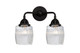 Innovations - 288-2W-BK-G302 - Two Light Bath Vanity - Nouveau 2 - Matte Black
