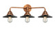 Innovations - 288-3W-AC-M6-BK - Three Light Bath Vanity - Nouveau 2 - Antique Copper