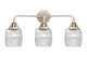 Innovations - 288-3W-PN-G302 - Three Light Bath Vanity - Nouveau 2 - Polished Nickel