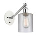 Innovations - 317-1W-WPC-G112 - One Light Wall Sconce - Ballston - White Polished Chrome