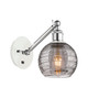 Innovations - 317-1W-WPC-G1213-6SM - One Light Wall Sconce - Ballston - White Polished Chrome