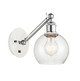Innovations - 317-1W-WPC-G124-6 - One Light Wall Sconce - Ballston - White Polished Chrome