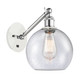 Innovations - 317-1W-WPC-G124-8-LED - LED Wall Sconce - Ballston - White Polished Chrome