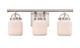 Innovations - 416-3W-SN-G416-6WH - Three Light Bath Vanity - Downtown Urban - Satin Nickel